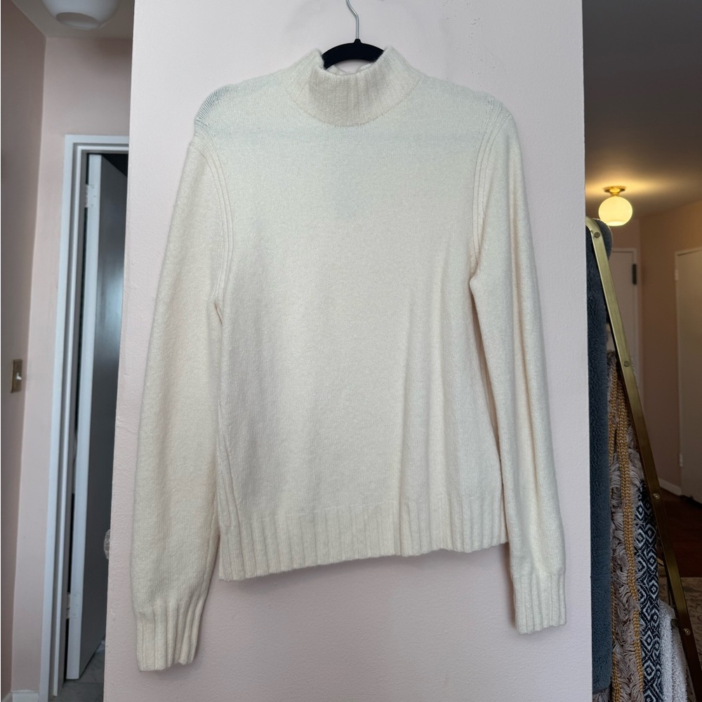 Jcrew/Pont Sur Cream Mock Turtleneck NWT